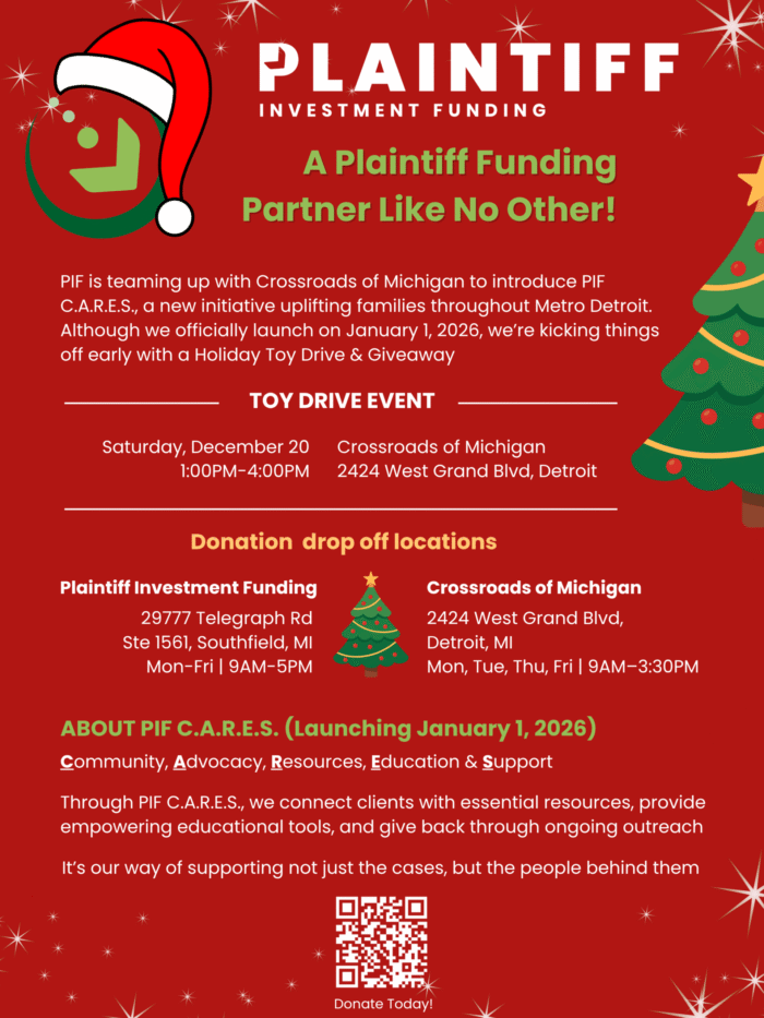 Plaintiff Investment Funding - CARES Initiative - Michigan